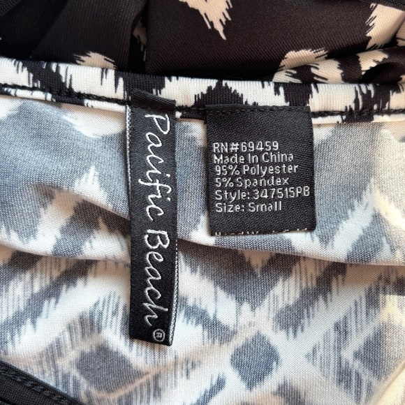 Pacific Beach Women's Small Swim Suit Cover Up Aztec Print Beach Pool Side - Picture 6 of 7